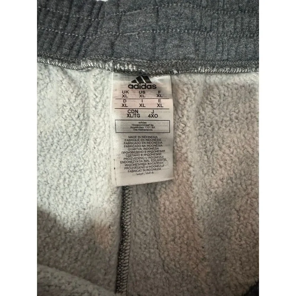 Adidas Grey and Green Sweatpants